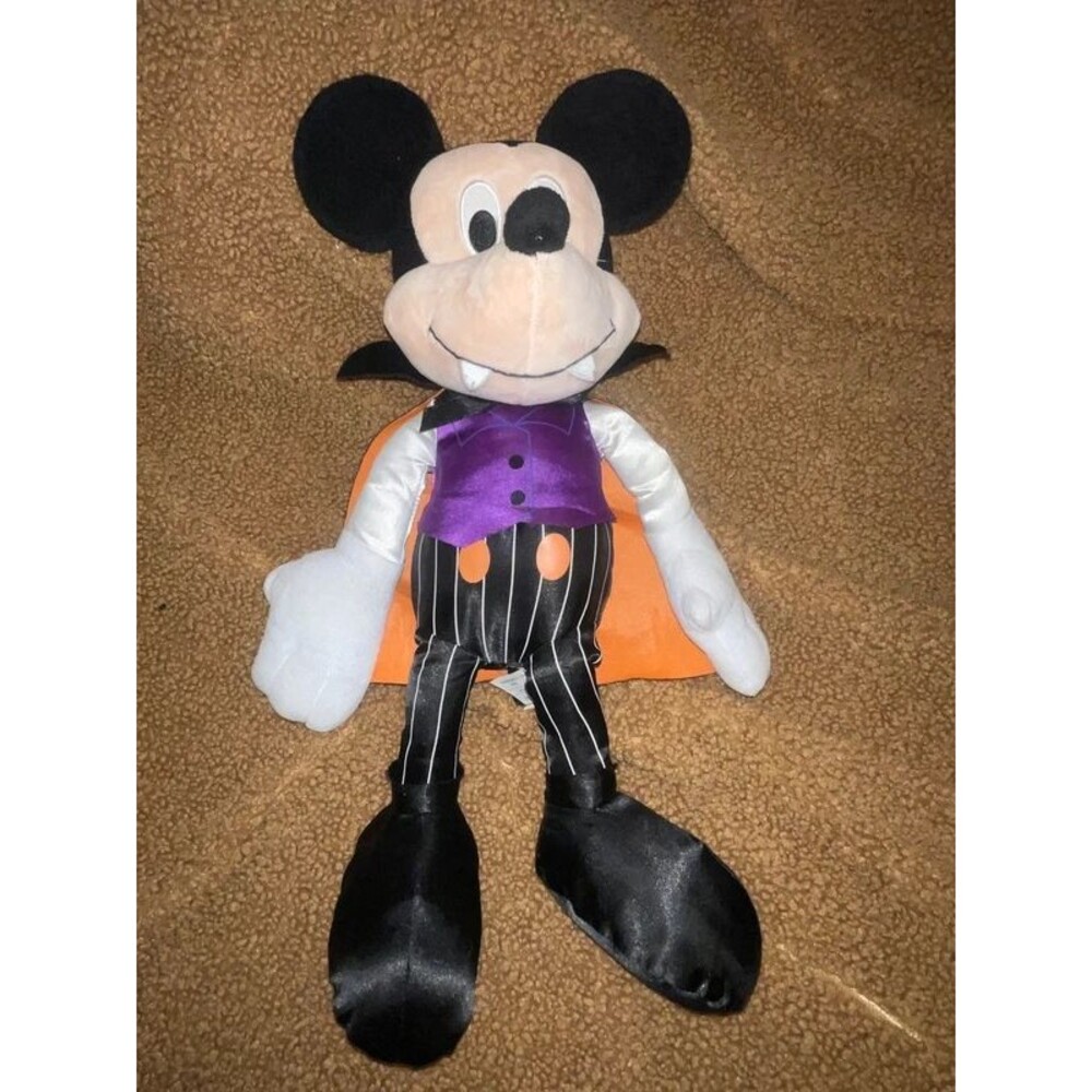 Disney Halloween Vampire Mickey Mouse plush, commonly produced by Just Play.